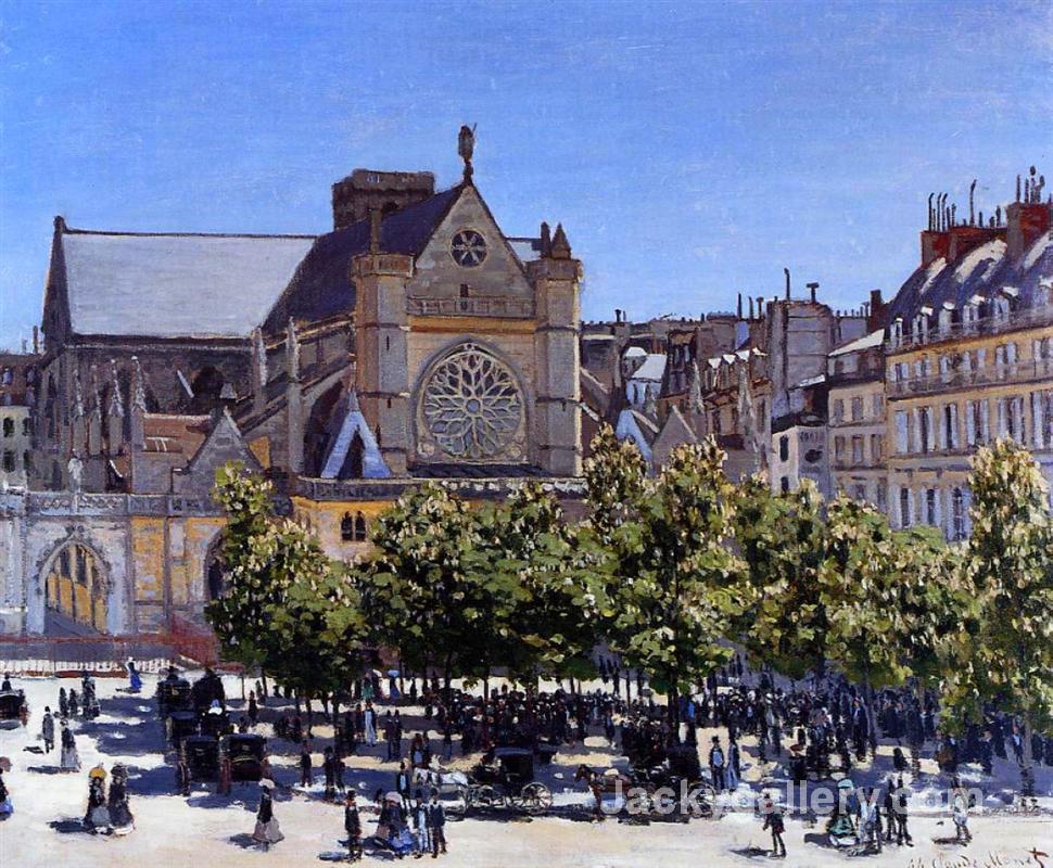 Saint Germain l Auxerrois by Claude Monet paintings reproduction